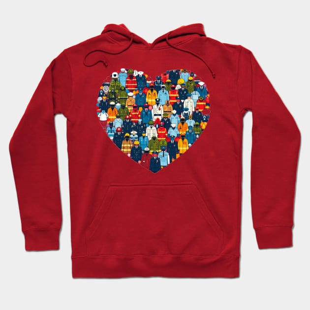 Heart of Heroes Hoodie by Patrick9